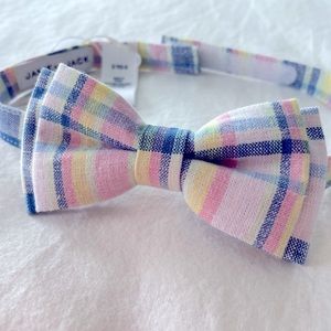Pastel Plaid Boys Bow Tie - Janie & Jack - Size 2-5 - Velcro